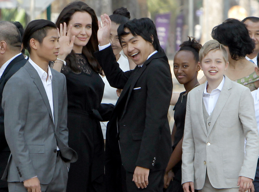 Angelina Jolie, Pax Jolie-Pitt, Maddox Jolie-Pitt, Zahara Jolie-Pitt, Shiloh Jolie-Pitt